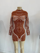 Load image into Gallery viewer, Body Print Dress - Beige
