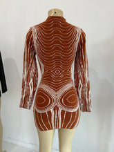 Load image into Gallery viewer, Body Print Dress - Beige
