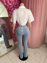 Load image into Gallery viewer, Ale Corset Denim Pants - Light Wash
