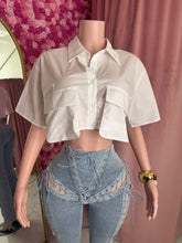 Load image into Gallery viewer, Xochi Poplin Shirt - White
