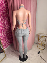 Load image into Gallery viewer, Dimitra 2-Piece Ribbed Set - Grey
