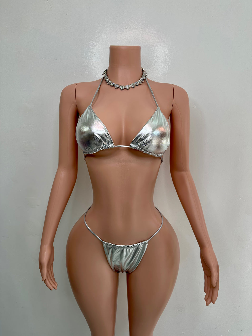 Metallic Bikini - Silver