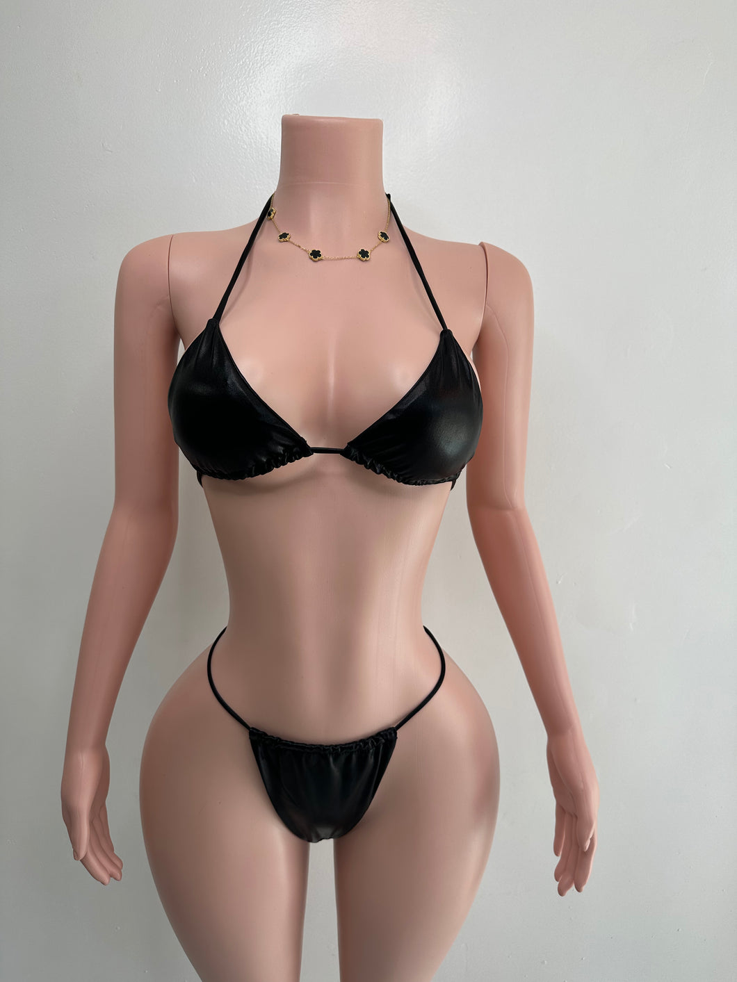 Metallic Bikini - Black