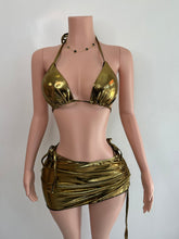 Load image into Gallery viewer, Metallic Bikini Set - Gold
