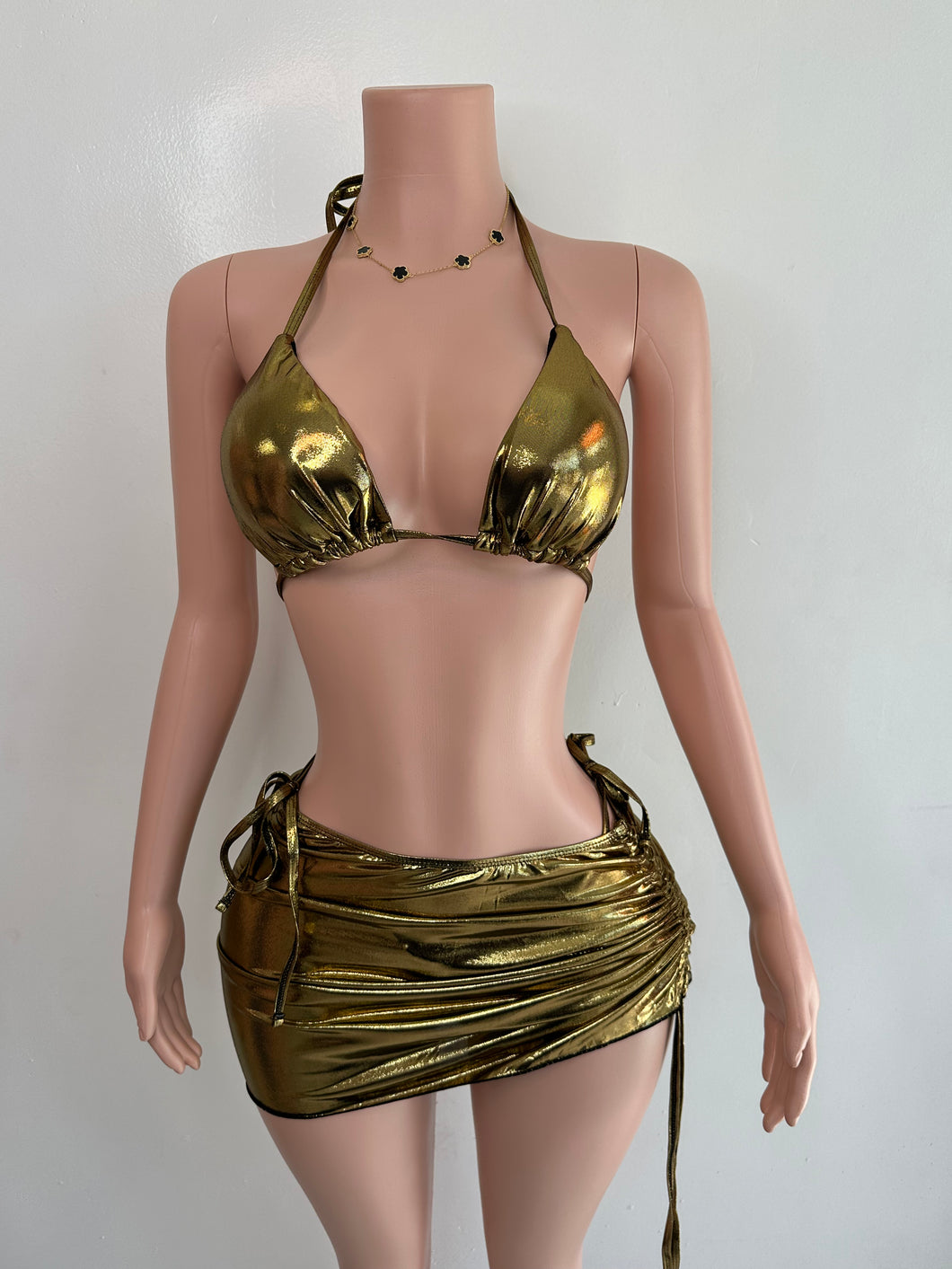 Metallic Bikini Set - Gold