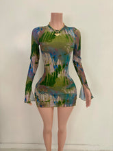 Load image into Gallery viewer, Larsa Blue Mesh Dress
