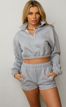 Load image into Gallery viewer, Adore Crop Sweatshirt - Gray
