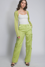 Load image into Gallery viewer, Silk Pants - Lime Green
