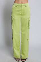 Load image into Gallery viewer, Silk Pants - Lime Green
