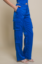 Load image into Gallery viewer, Silk Pants - Royal Blue
