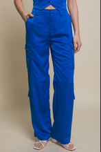 Load image into Gallery viewer, Silk Pants - Royal Blue
