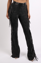 Load image into Gallery viewer, Fringe Pants - Black
