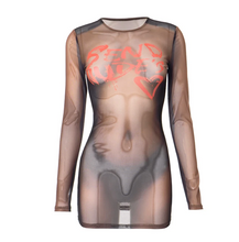 Load image into Gallery viewer, Send Nudes Mesh Dress
