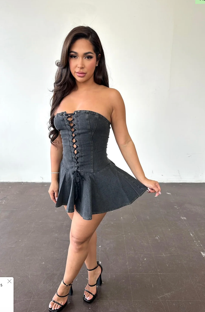 Dolly Dress - Charcoal