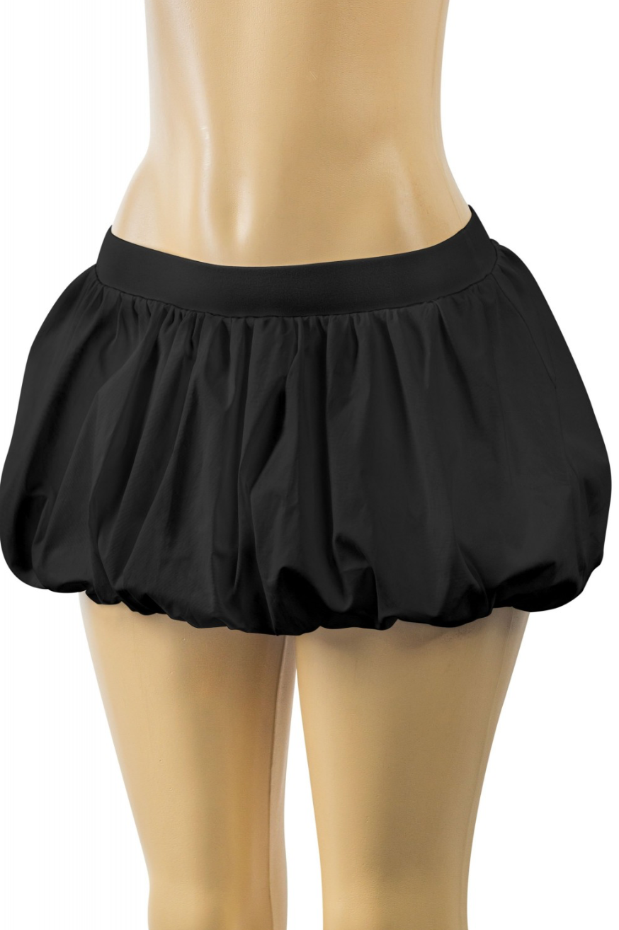 Bubble Mini Skirt - Black