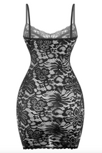 Load image into Gallery viewer, Lace Mini Dress - Black
