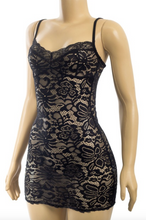 Load image into Gallery viewer, Lace Mini Dress - Black
