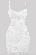 Load image into Gallery viewer, Lace Mini Dress - White
