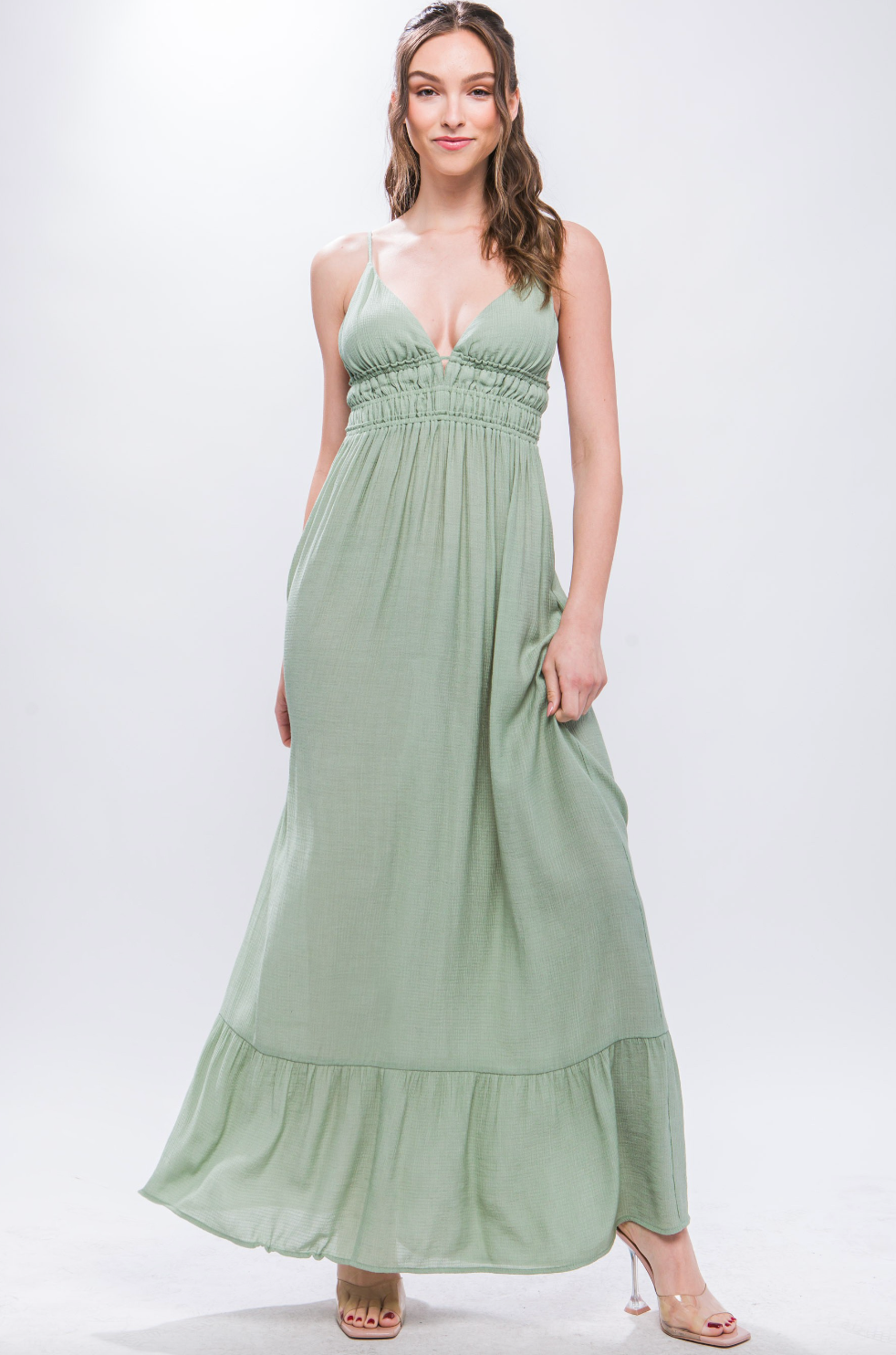 Seya Maxi Dress - Moss