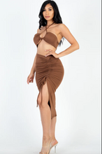 Load image into Gallery viewer, Jenna Skirt Set - Brown
