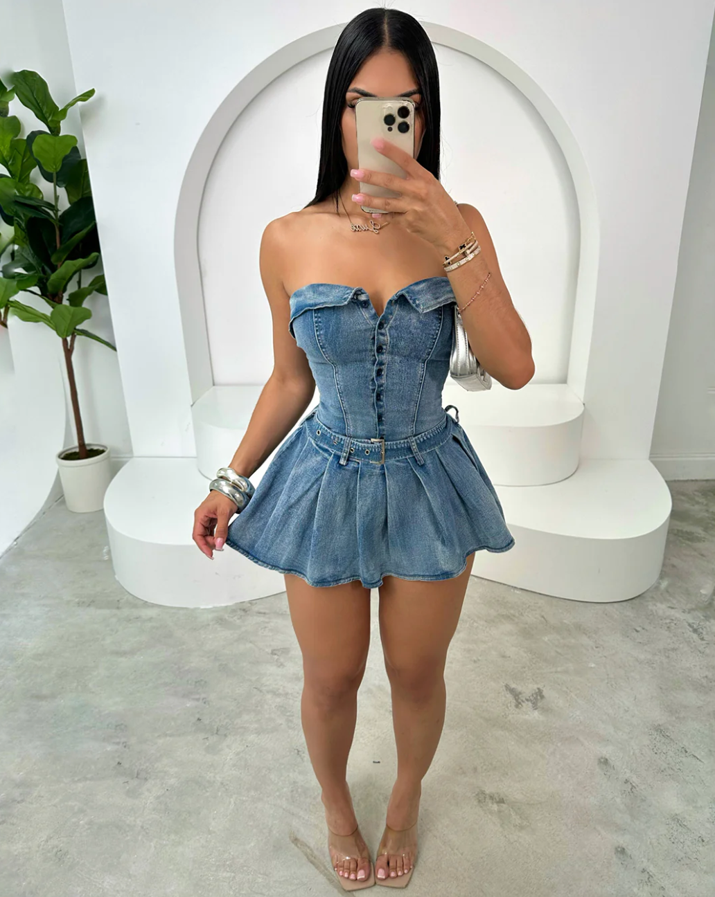 Dolly Dress 2.0 - Light Denim