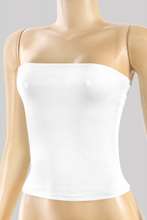 Load image into Gallery viewer, Luxe Tube Top - White
