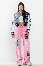 Load image into Gallery viewer, Adore Crop Varsity Jacket - Black
