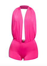 Load image into Gallery viewer, Cowl Neck Romper - Brown
