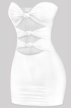 Load image into Gallery viewer, Tyla White Strapless Dress
