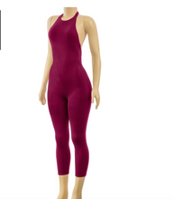 Load image into Gallery viewer, Prissy Jumpsuit- Burgundy

