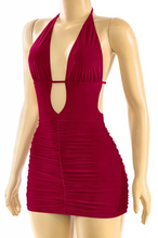 Load image into Gallery viewer, Talia Mini Dress - Burgundy
