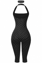 Load image into Gallery viewer, Hailey Polka Dot Romper - Black
