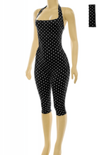 Load image into Gallery viewer, Hailey Polka Dot Romper - Black
