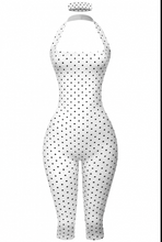 Load image into Gallery viewer, Hailey Polka Dot Romper - White
