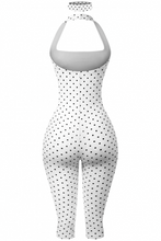 Load image into Gallery viewer, Hailey Polka Dot Romper - White
