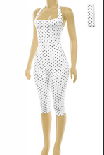 Load image into Gallery viewer, Hailey Polka Dot Romper - White
