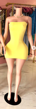 Load image into Gallery viewer, Strapless Tube Dress - Yellow

