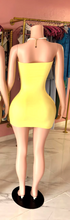 Load image into Gallery viewer, Strapless Tube Dress - Yellow
