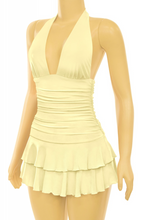 Load image into Gallery viewer, Mary Yellow Mini Dress
