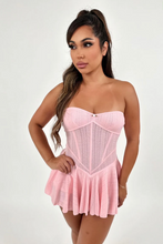 Load image into Gallery viewer, Dolly Strapless Pink Dress
