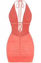 Load image into Gallery viewer, Misha Mini Dress - Coral
