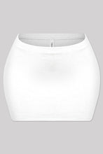 Load image into Gallery viewer, Luxe Basic Mini Skirt -  Off White
