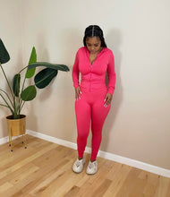 Load image into Gallery viewer, Snatched Legging Set - Fuchsia Pink
